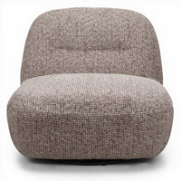 Lenestol Giorgia – sjokolade / beige / svingfot