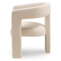 6493 Accent chair Boucle 27 light brown color