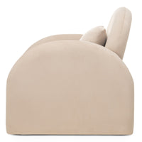 Rainbow lenestol – lys beige velur med avrundet design