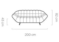 Sofa Gappa 2 (200x94cm.)