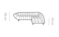 Hjørnesofa Gappa 278x197cm.