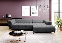 Hjørnesofa Garay 287x220cm. (med elektrisk skyvedel)
