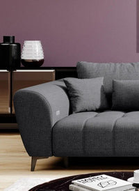 Hjørnesofa Garay 287x220cm. (med elektrisk skyvedel)