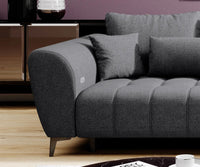 Hjørnesofa Garay 287x220cm. (med elektrisk skyvedel)