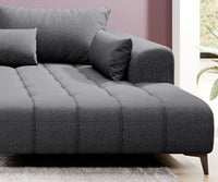 Hjørnesofa Garay 287x220cm. (med elektrisk skyvedel)