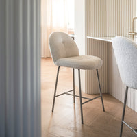 Barstol FIORI Beige Bouclé