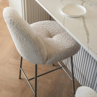 Barstol FIORI Beige Bouclé