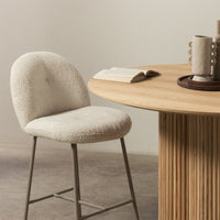Barstol FIORI Beige Bouclé