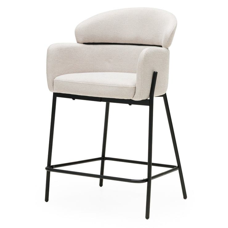 Barkrakk Granda – lys beige / svarte ben (sett med 2 stk.)