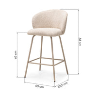 Barstol UF998-04 LARISA Beige/Lys Beige