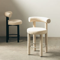 Barstol PEDRO 2.0 Beige Stoff
