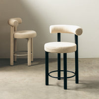 Barstol PEDRO Beige / Metallben