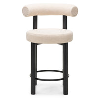 Barstol PEDRO Beige / Metallben