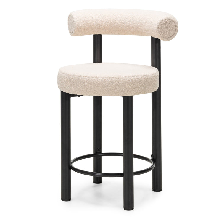 Barstol PEDRO Beige / Metallben
