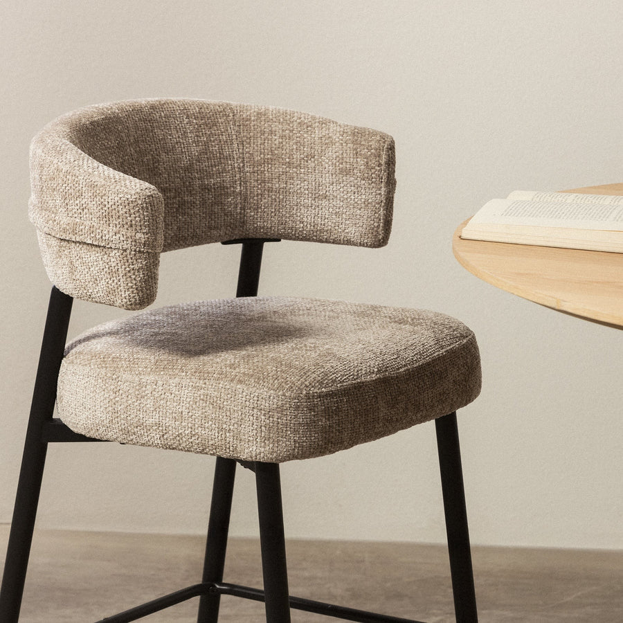 Barkrakk Rosario – beige / svarte ben (sett med 2 stk.)