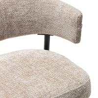 Barkrakk Rosario – beige / svarte ben (sett med 2 stk.)