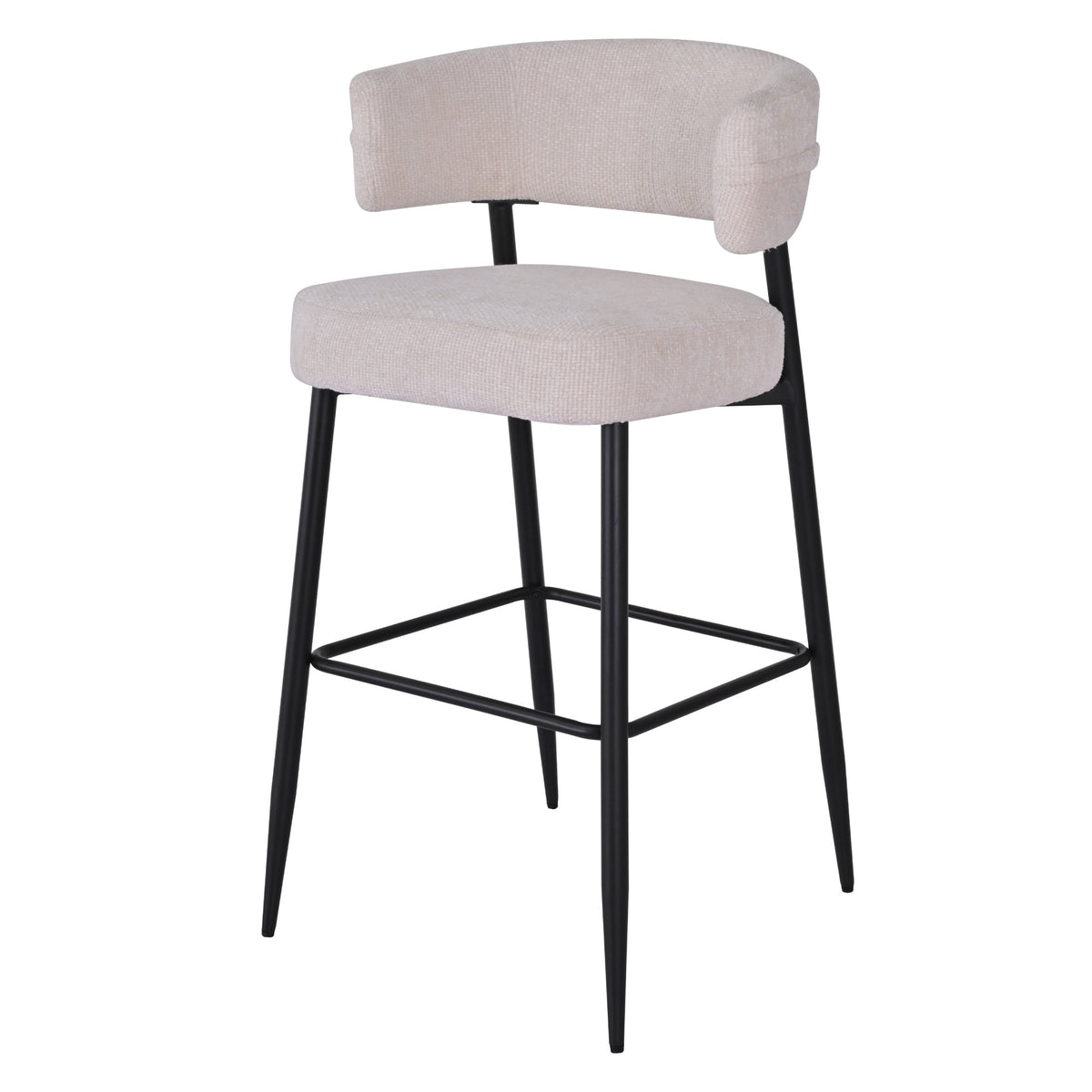 ROSARIO DX-2535H barkrakk – Elegant komfort i kremfarget stoff (FABB HAGA 23)