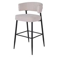 ROSARIO DX-2535H barkrakk – Elegant komfort i kremfarget stoff (FABB HAGA 23)