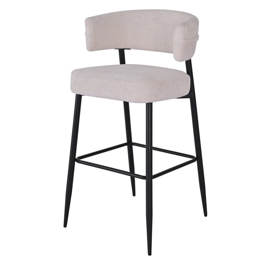 ROSARIO DX-2535H barkrakk – Elegant komfort i kremfarget stoff (FABB HAGA 23)