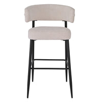 ROSARIO DX-2535H barkrakk – Elegant komfort i kremfarget stoff (FABB HAGA 23)