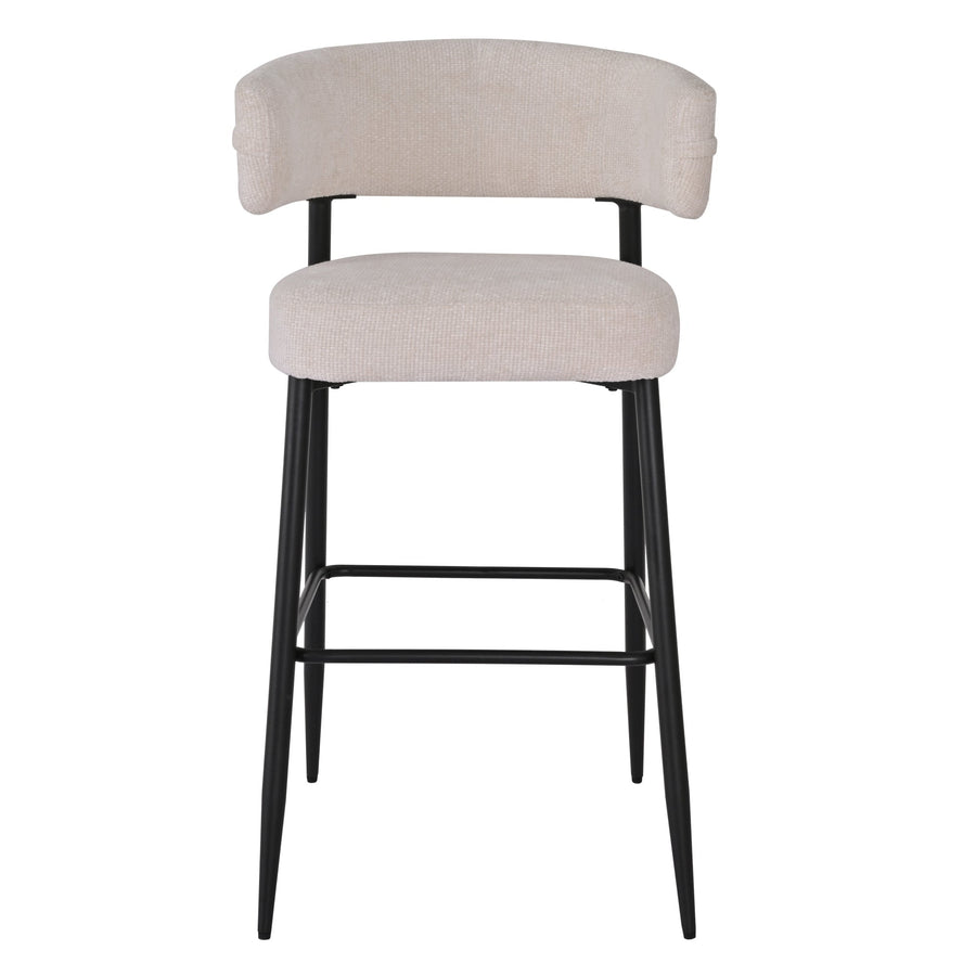 ROSARIO DX-2535H barkrakk – Elegant komfort i kremfarget stoff (FABB HAGA 23)