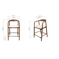 Ludvika 2.0 Barkrakk– Teaktre & Cream Anti-Stain Stoff