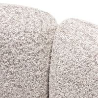 Castelo barstol – buet design i beige/grå tekstil med armlener