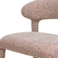 Barkrakk Hiroki – polstret / beige og bordeaux melert (sett med 2 stk.)
