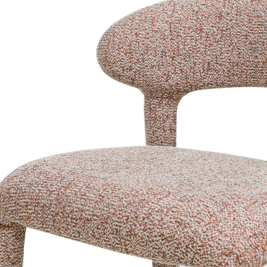 Barkrakk Hiroki – polstret / beige og bordeaux melert (sett med 2 stk.)