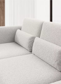 Ilusio L 248 × 205 cm – Elektrisk regulerbar hjørnesofa med kubistisk design