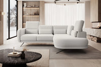 Ilusio L 248 × 205 cm – Elektrisk regulerbar hjørnesofa med kubistisk design