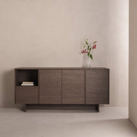 Kanso Kommode 181 x 45,5 x 84,5 cm – Baltic Storm Oak med Oppbevaring