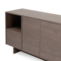 Kanso Kommode 181 x 45,5 x 84,5 cm – Baltic Storm Oak med Oppbevaring