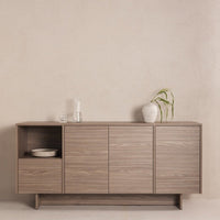 Kanso Kommode 181 x 45,5 x 84,5 cm – Pearl Oak med Oppbevaring