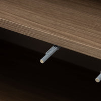 Moku kommode – 2 dører, perleeik, avrundede fronter