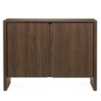 Kommode Moku – tre / valnøtt / to dører, avrundede fronter