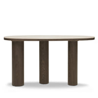 Konsollbord Essence – marmor / mørk valnøtt / 150 cm