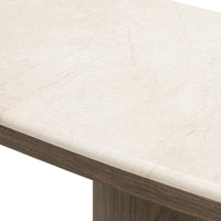 Konsollbord Essence – marmor / mørk valnøtt / 150 cm