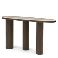 Konsollbord Essence – marmor / mørk valnøtt / 150 cm