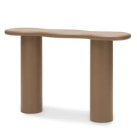 Konsollbord / skrivebord – lys brun / mokka / 120 cm