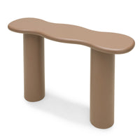 Konsollbord / skrivebord – lys brun / mokka / 120 cm