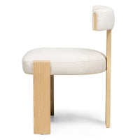 Spisestol Bali – tre / beige / ask (sett med 2 stk.)