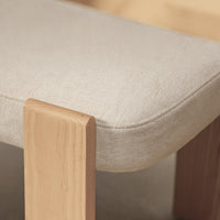 Spisestol Bali – tre / beige / ask (sett med 2 stk.)