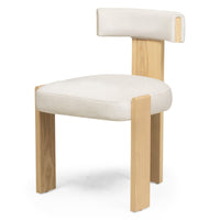 Spisestol Bali – tre / beige / ask (sett med 2 stk.)