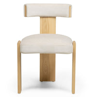 Spisestol Bali – tre / beige / ask (sett med 2 stk.)