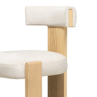 Spisestol Bali – tre / beige / ask (sett med 2 stk.)