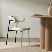 Spisestol FRESNO Krem/Svart