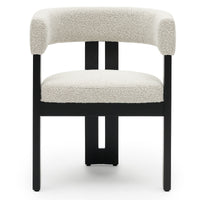 Spisestol Hailey – bouclé / krem / svart