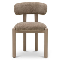 Spisestol Lana – brun / beige ben (sett med 2 stk.)