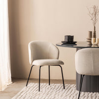 Spisestol LARISA Beige/Svart